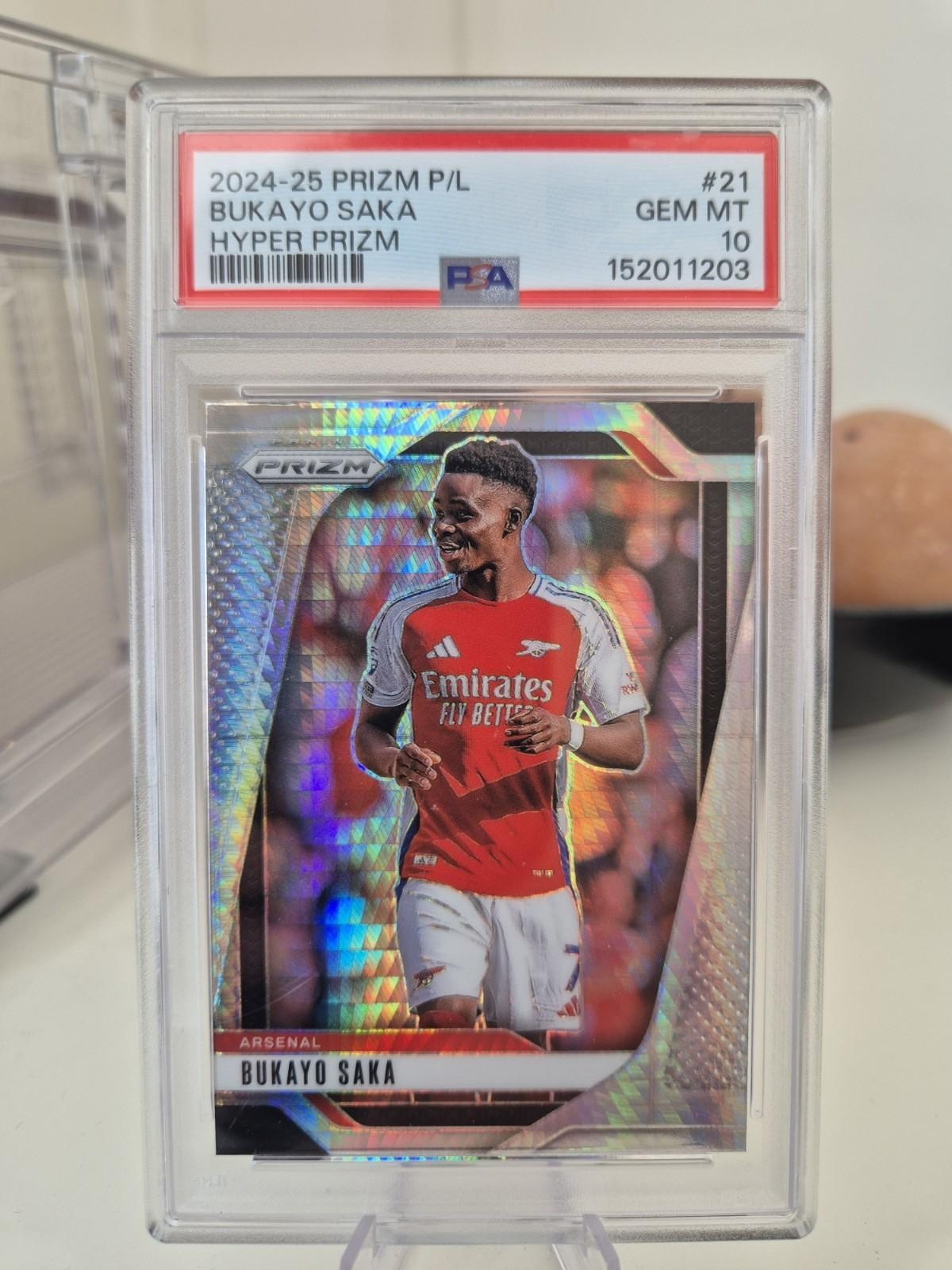 2020 Panini Prizm #102 Bukayo Saka Rookie PSA 10