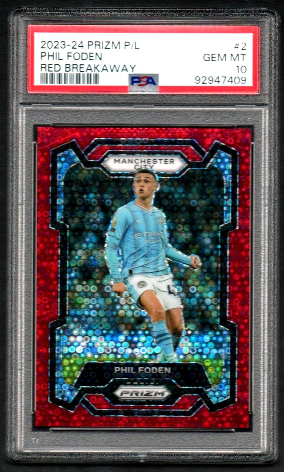 2023-24 Panini Prizm #2 Phil Foden PSA 10
